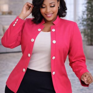 elegant open front blazer